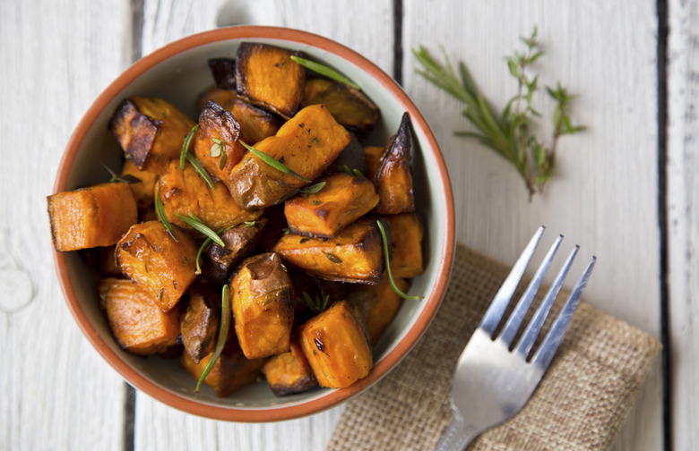 Roasted Sweet Potatoes with Cinnamon