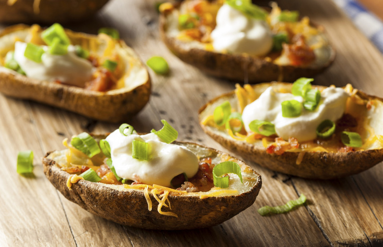 Bacon and Cheddar Cheese Potato Skins Recipe