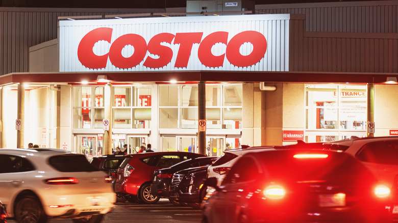 Costco store with cars