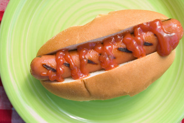 Hot Dogs with Ketchup