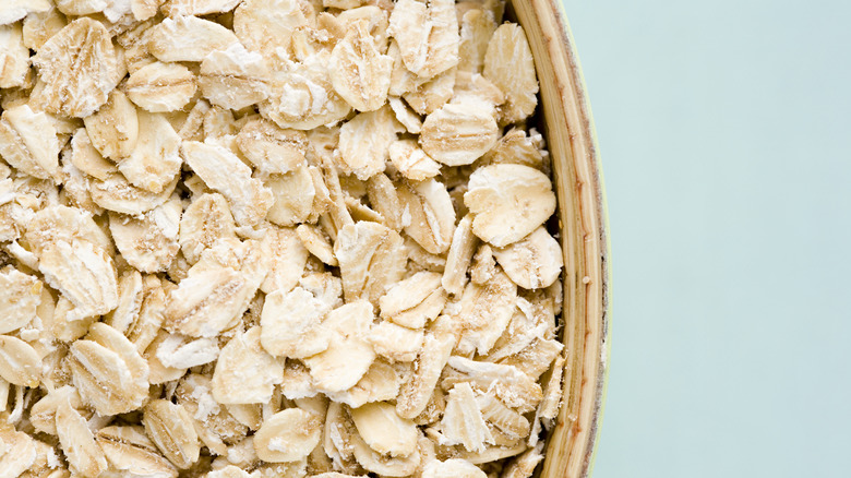 close up of oats