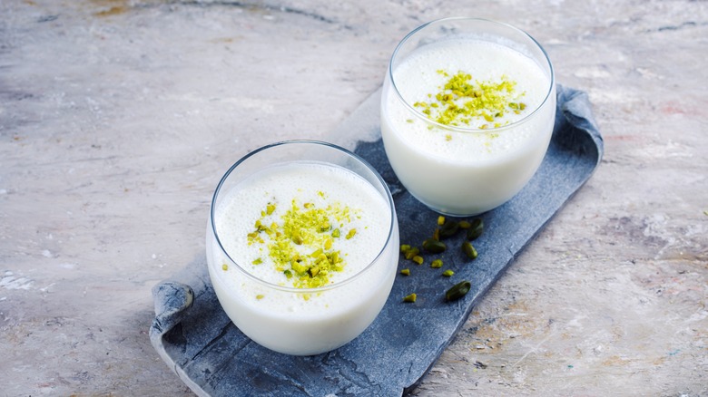 Buttermilk lassi in glasses