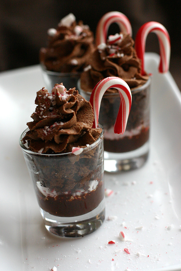 Candy Cane Dessert Shooters 