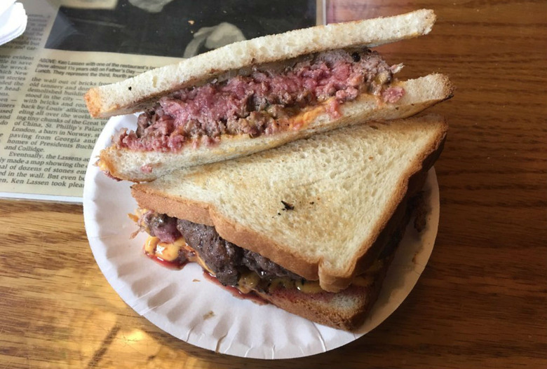 #5 The Original Burger, Louis' Lunch (New Haven, Connecticut): $6.25