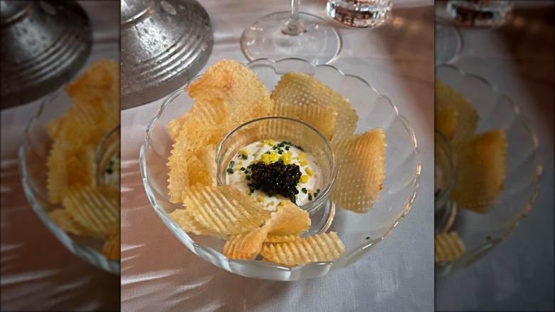 Chips and caviar