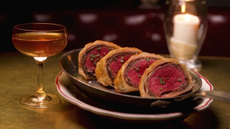 Marcel's beef wellington in dish