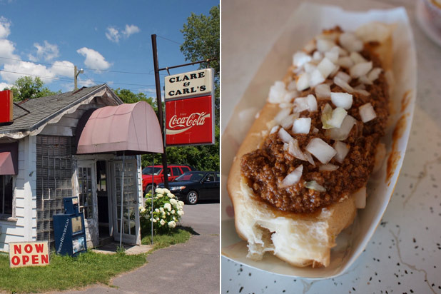 23) Clare & Carl's, Plattsburgh, N.Y.: Michigan Hot Dog