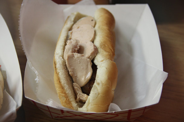 3) Hot Doug's, Chicago: Foie Gras and Sauternes Duck Sausage