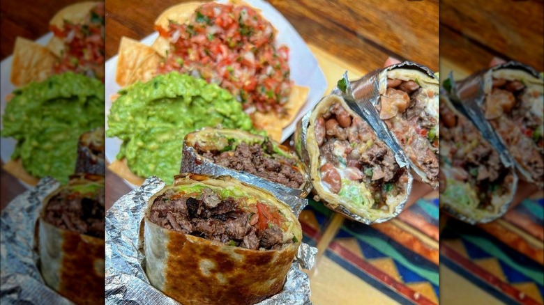 burritos from La Taqueria