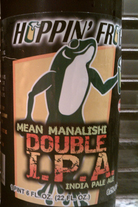 Mean Manalishi Double IPA, Hoppin' Frog Brewery