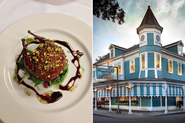 2) Candy Apple Lacquered Quail — Commander's Palace, New Orleans 