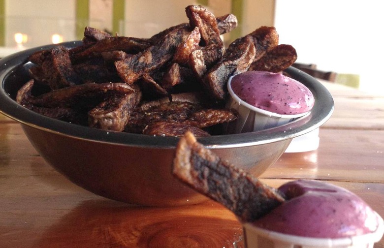 16. Purple Shoestring Fries with Blueberry Ketchup — Boise Fry Company, Various Locations