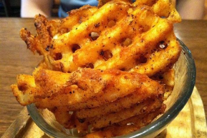 20. Chile and Cocoa Waffle Fries — Max Brenner, New York, N.Y.