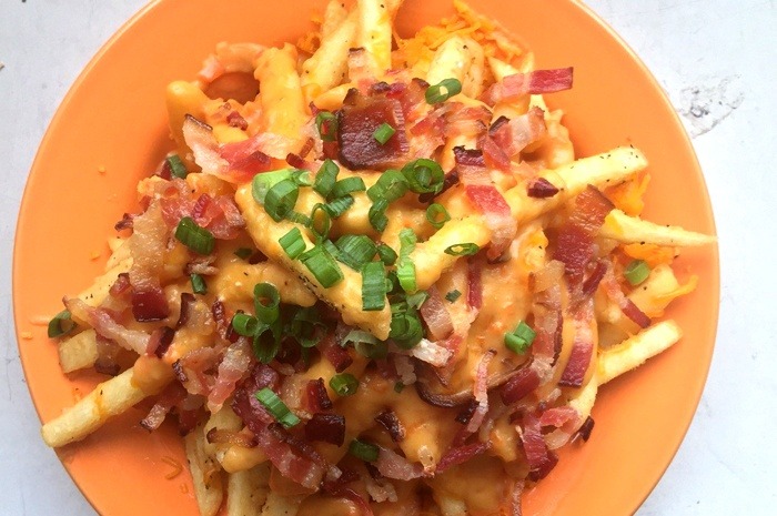 9. Beer Cheese Soup Smothered Fries — The Centennial Tavern at Jonesy's (formerly Jonesy's EatBar), Denver, Colo.