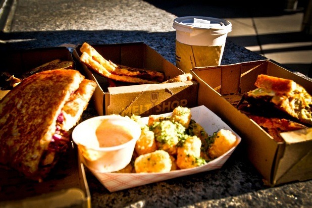 Buttermilk-Fried Chicken Grilled Cheese — The Melt Shop, New York City