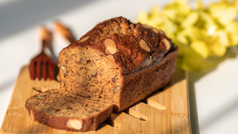 Loaf of banana bread