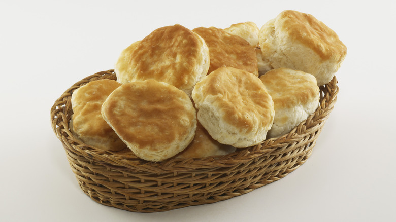 Basket of biscuits