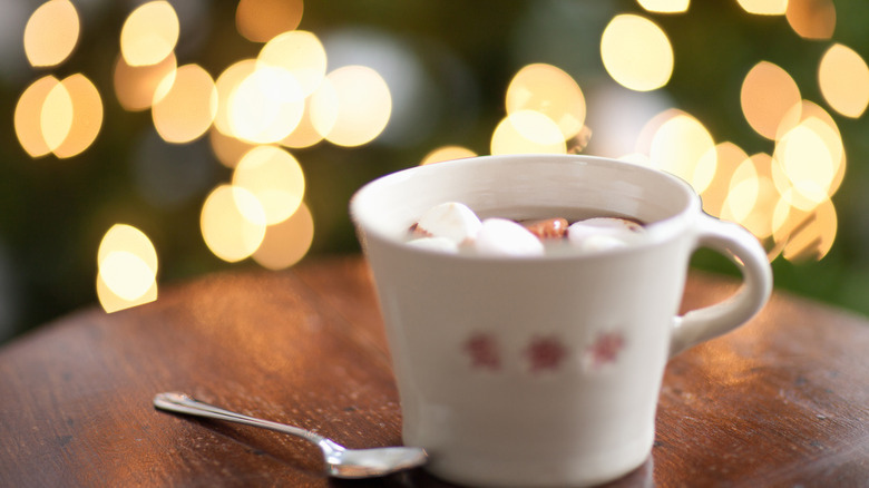 Hot chocolate in a mug