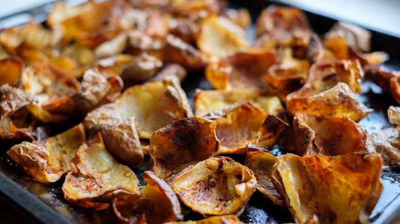 Fried potato skins