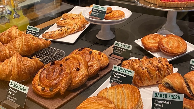 Starbucks pastry section 