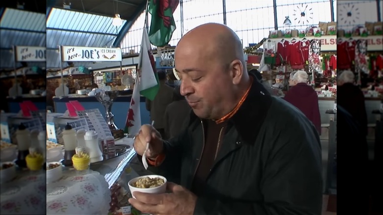 Zimmern eating during filming