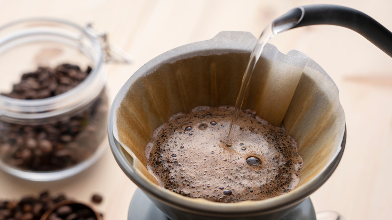 pour-over coffee 