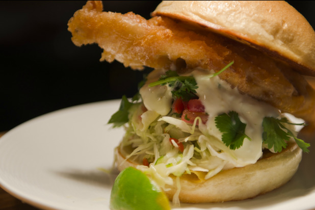 Fish Taco Torta at Tilia (Minneapolis)