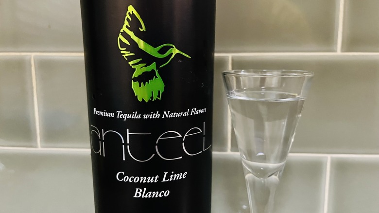 coconut lime tequila served neat