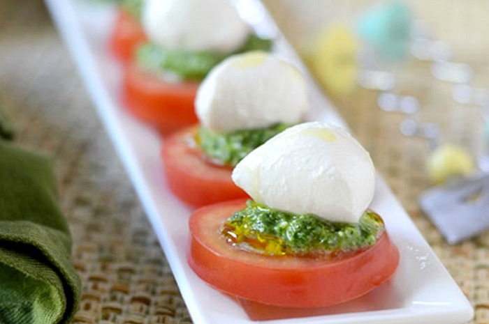 Tomato Caprese with Pesto