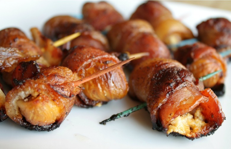 Bacon-Wrapped Figs with Goat Cheese