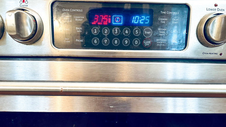 oven temperature display setting