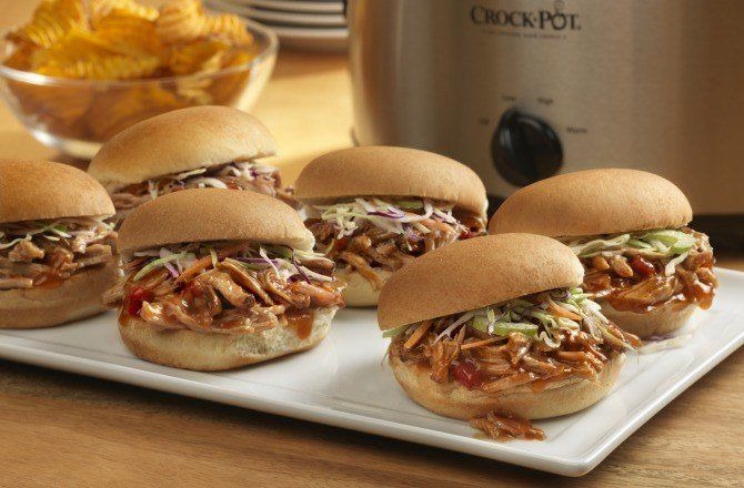 Apple-Bourbon Pulled Pork Sliders