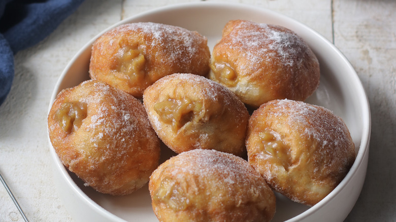 Apple filled doughnuts