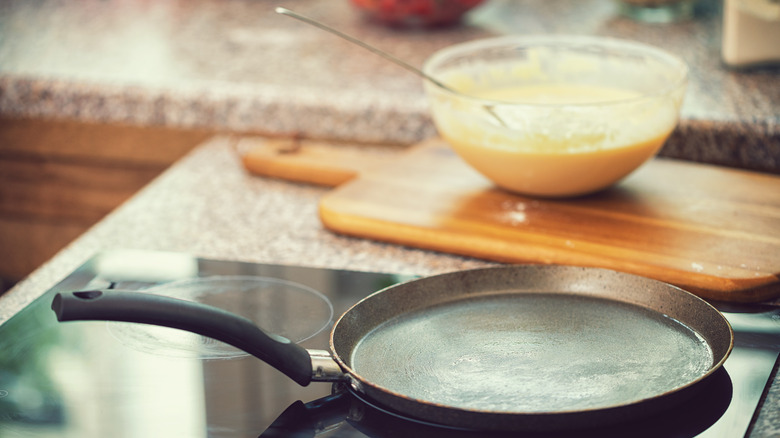 Pancake batter and griddle