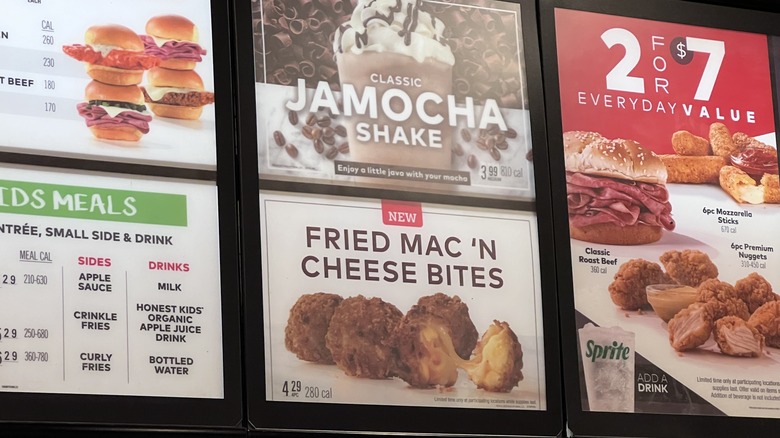 Arby's menu