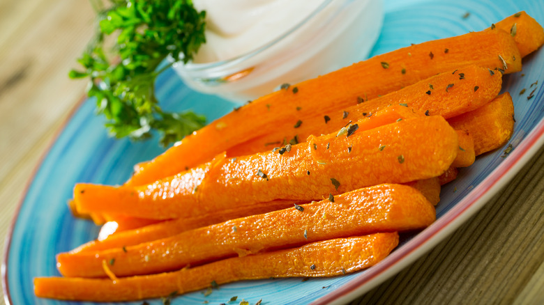 Plate of carrots