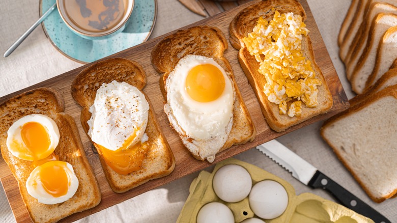 different cooked egg styles