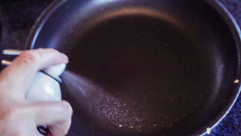 Should you use cooking spray on a nonstick pan?