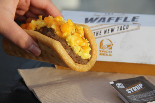 Breakfast Waffle Taco