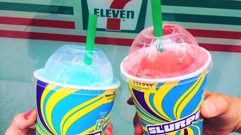 Two Slurpees at 7-Eleven