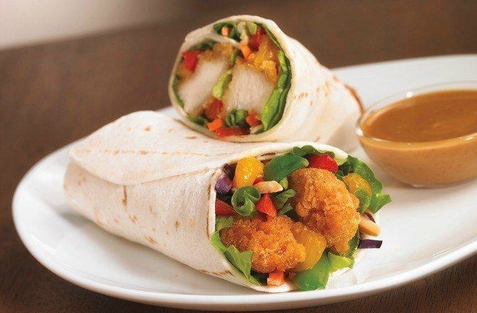 Asian Crispy Chicken Wrap