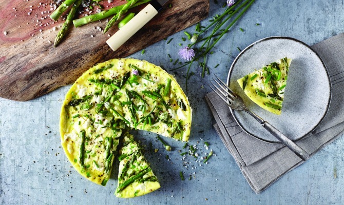 Asparagus and Goat Cheese Frittata