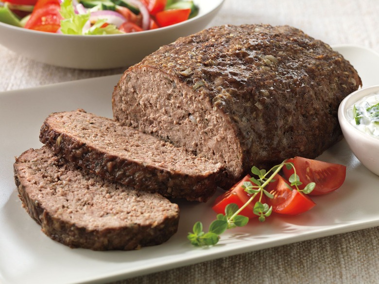 Athenian Beef Meatloaf With Cucumber Yogurt Sauce