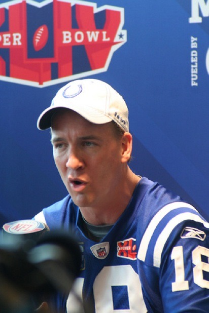 Peyton Manning, Quarterback for Indianapolis Colts 