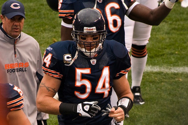 Brian Urlacher, Middle Linebacker for Chicago Bears