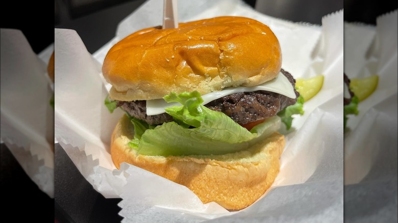 burger from Bricker's Burgers