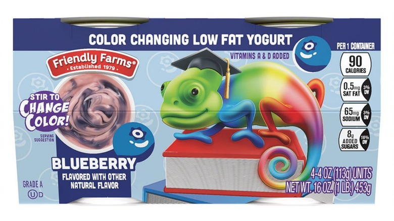 blueberry color change yogurt