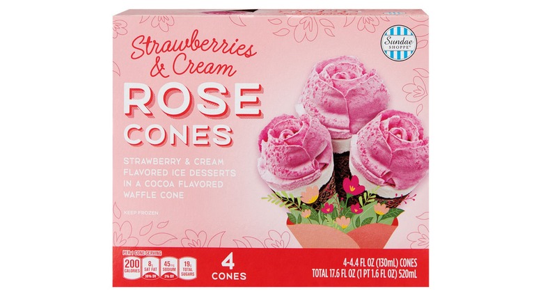 strawberry flavored cones