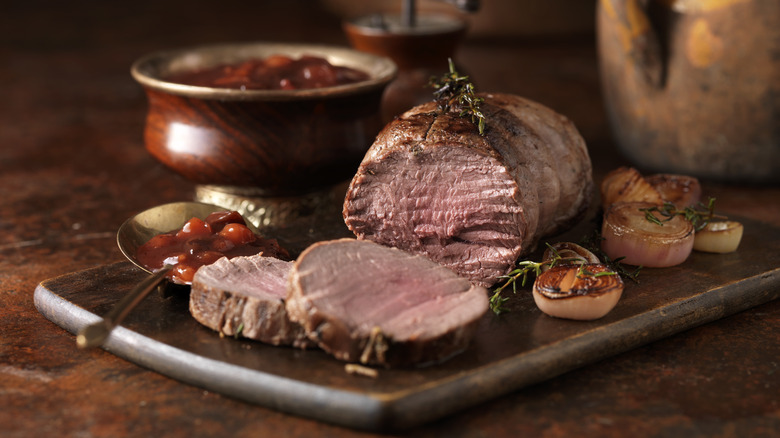 venison meat on a cutting board