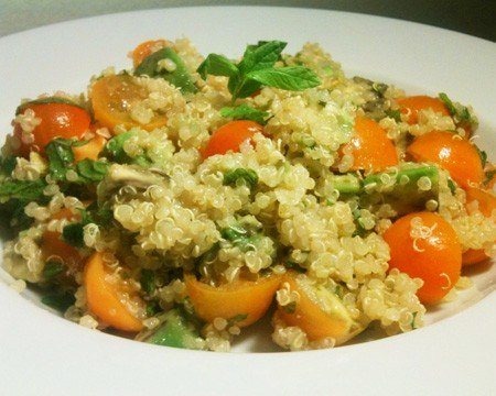 Avocado Mint Quinoa Salad